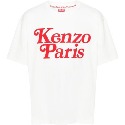 KENZO t-shirt con logo sul fronte bianco / s