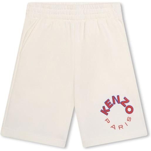 KENZO shorts con stampa logata bianco / 2a