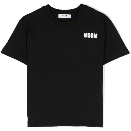 MSGM t-shirt con logo a contrasto nero / 4a