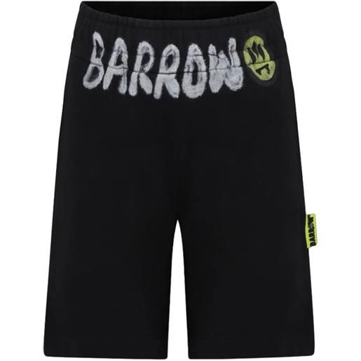 BARROW shorts con logo smiley nero / 8a