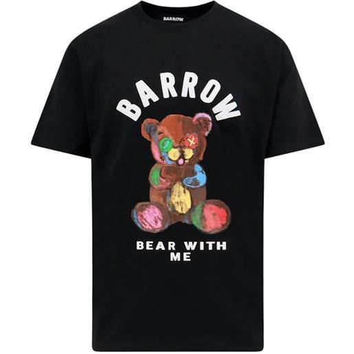 BARROW t-shirt logata con bear nero / xs