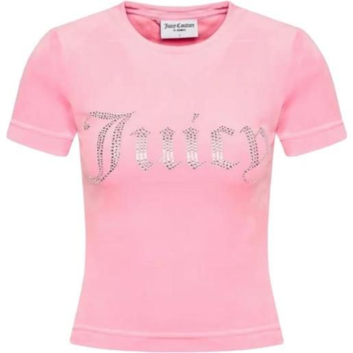 JUICY COUTURE t-shirt maniche corte rosa / xs