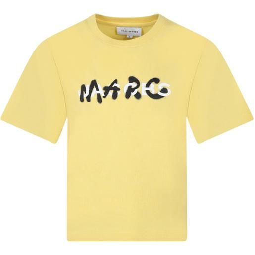 THE MARC JACOBS t-shirt con logo a contrasto giallo / 2a