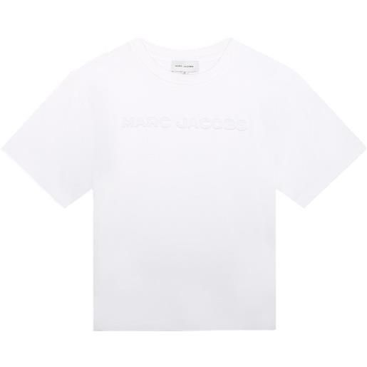 THE MARC JACOBS t-shirt con logo tono su tono bianco / 2a
