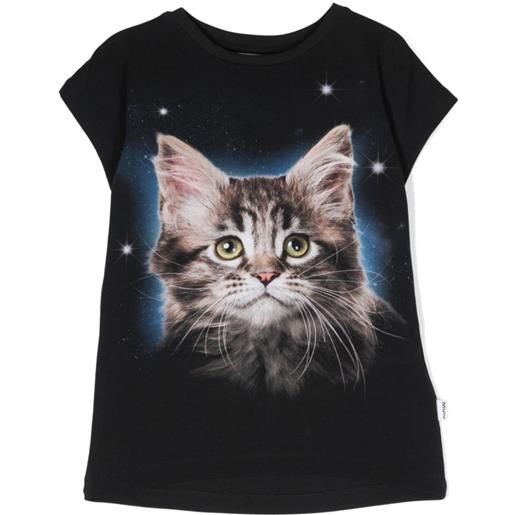 MOLO t-shirt con stampa space cat nero / 2a