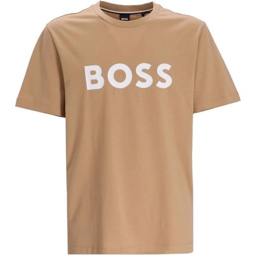 BOSS t-shirt con logo frontale neutro / s