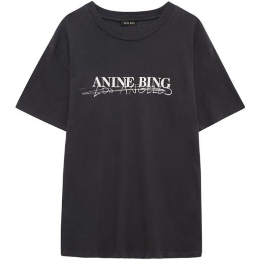 ANINE BING t-shirt maniche corte nero / xs