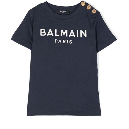BALMAIN t-shirt maniche corte blu / 8a