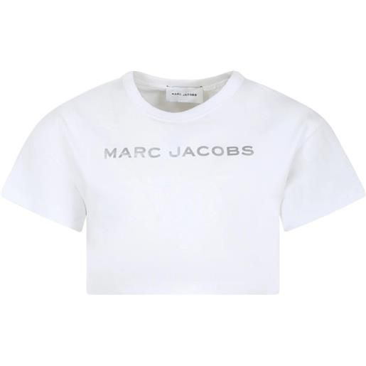 THE MARC JACOBS t-shirt con logo tono su tono bianco / 2a