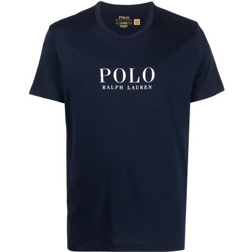POLO RALPH LAUREN t-shirt con logo a contrasto blu / s