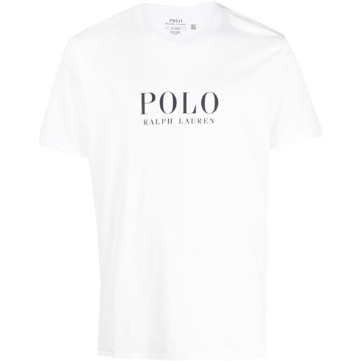 POLO RALPH LAUREN t-shirt con logo a contrasto bianco / s