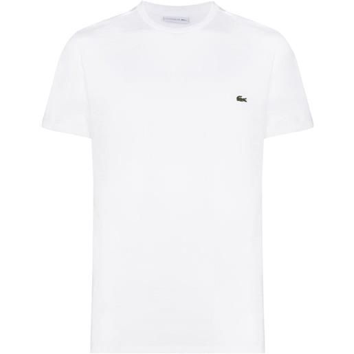 LACOSTE t-shirt con ricamo logo bianco / 3