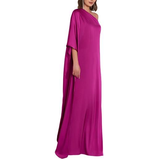 ROSA CLARA' COCKTAIL abito elegante con scollo asimmetrico viola / 46