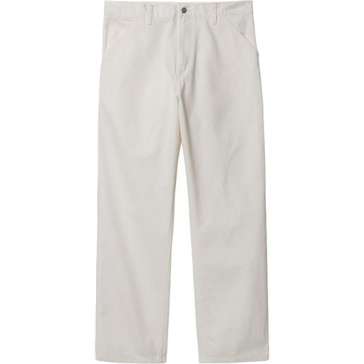 CARHARTT WIP pantaloni slim logati bianco / 42