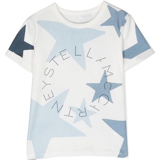STELLA MCCARTNEY KIDS t-shirt con stampa all-over bianco / 2a