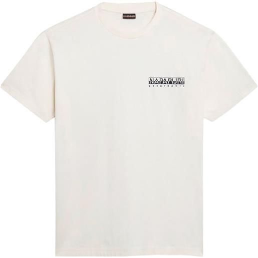 NAPAPIJRI t-shirt con stampa logata posteriore bianco / s