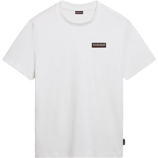 NAPAPIJRI t-shirt con mini logo frontale bianco / s