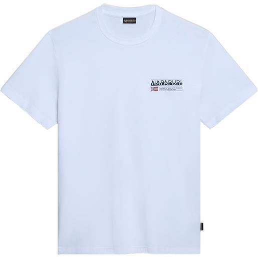 NAPAPIJRI t-shirt con mini logo frontale bianco / s