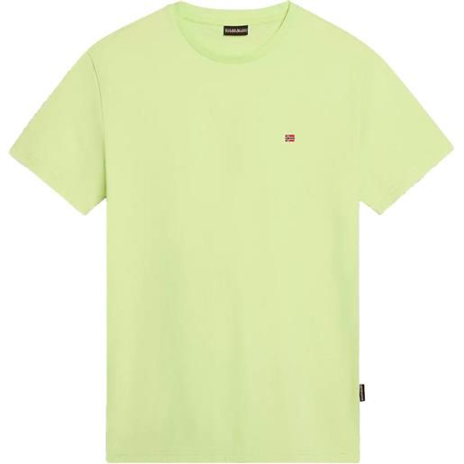 NAPAPIJRI t-shirt con mini logo frontale giallo / s
