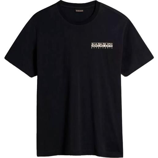 NAPAPIJRI t-shirt con stampa posteriore 3d nero / s