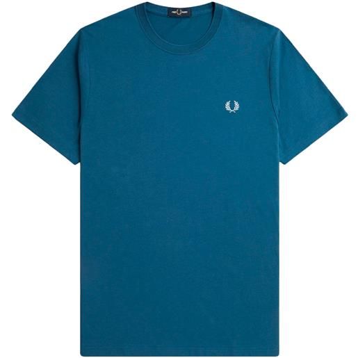 FRED PERRY t-shirt con logo blu / s