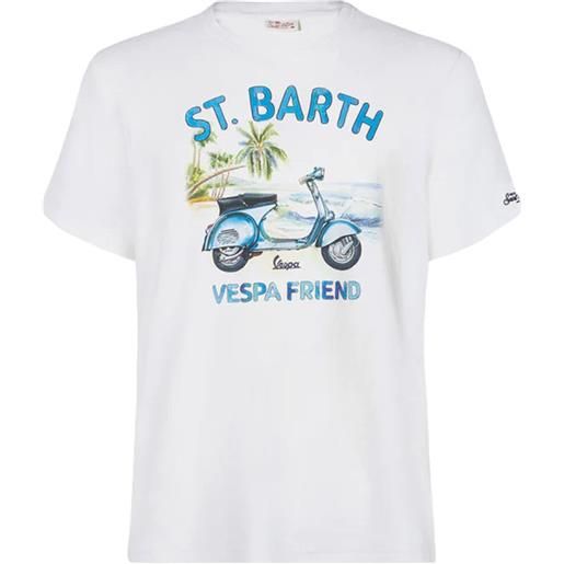 MC2 SAINT BARTH t-shirt con stampa vespa friend bianco / s