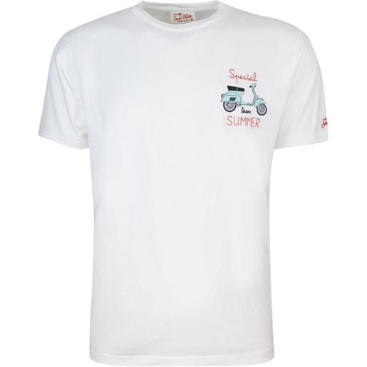 MC2 SAINT BARTH t-shirt con stampa special summer bianco / s