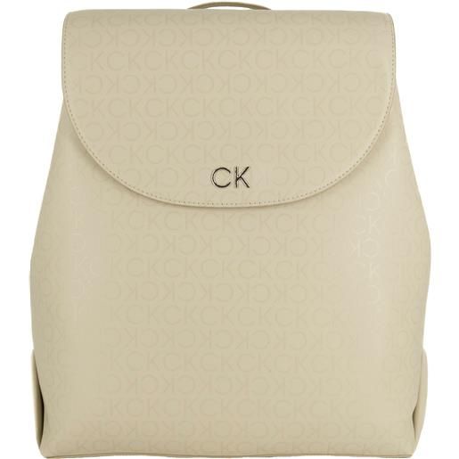 Calvin Klein zaino daily con logo ck beige default title
