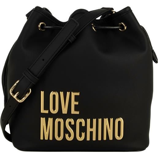 Love Moschino borsa a secchiello con tracolla nera