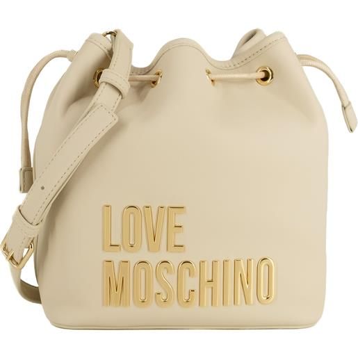Love Moschino borsa a secchiello con tracolla avorio default title