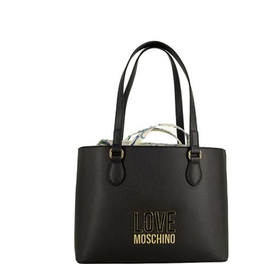 Love Moschino borsa a spalla con tracolla fantasia nera