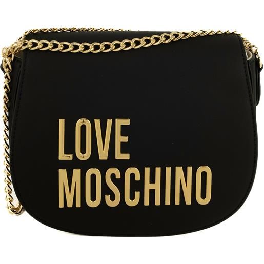 Love Moschino borsetta a tracolla con scritta in oro nera default title