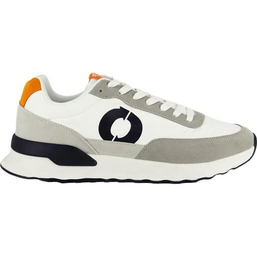 Ecoalf sneakers da uomo condealf in nylon riciclato bianca e grigia 45