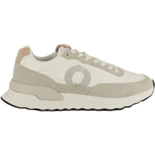 Ecoalf sneakers condealf in nylon riciclato da donna bianca e grigia 38