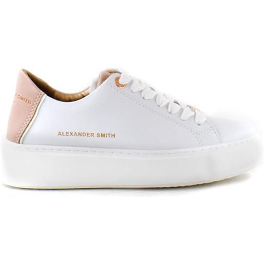 Alexander Smith sneaker bianca con retro rosa Alexander Smith 36 / bianco
