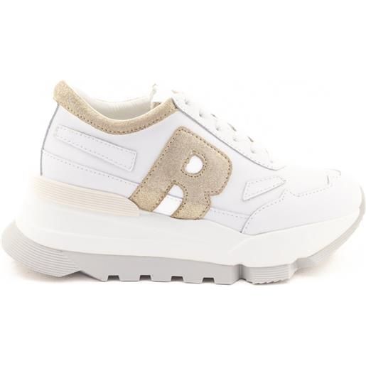 Rucoline sneaker aki 304 soft bianco-oro Rucoline 37 / bianco-oro