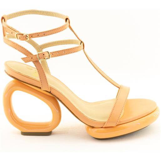 Valini Roma sandalo alto arancione con doppio cinturino alla caviglia Valini Roma 36 / arancione