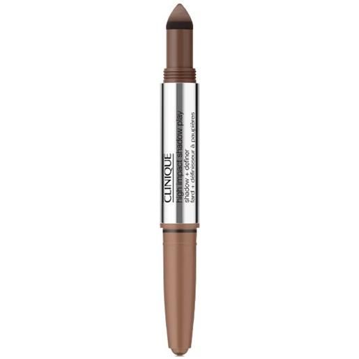 Clinique high impact shadow play shadow + definer - ombretto in stick n. Double latte