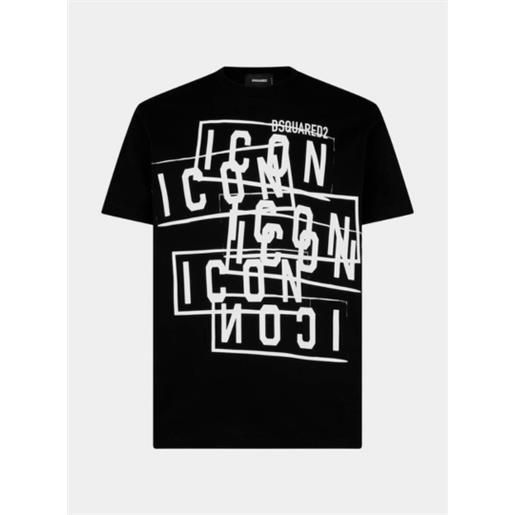 Dsquared2 icon stamps black m