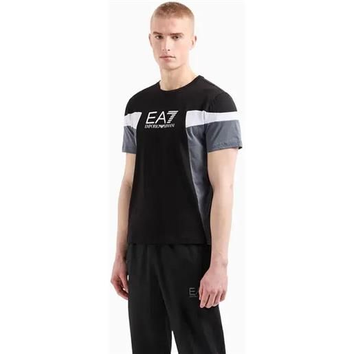 EA7 t-shirt girocollo summer block in cotone xs