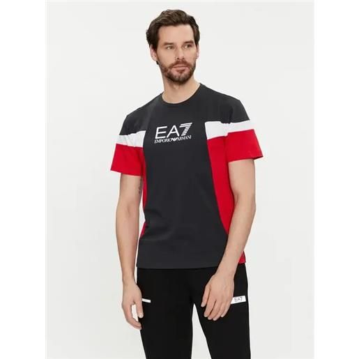 EA7 t-shirt girocollo summer block in cotone xs