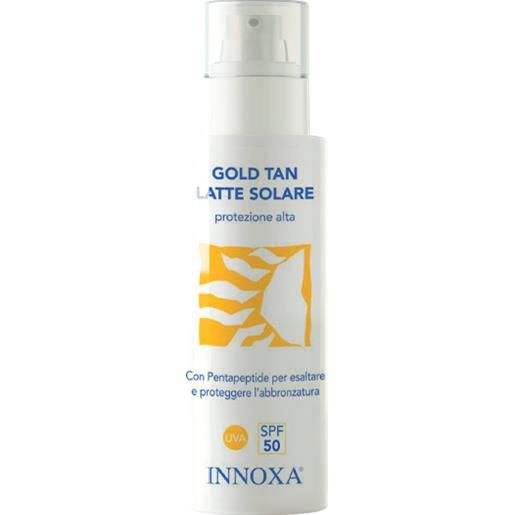 Innoxa gold tan latte solare spf 50 200ml -