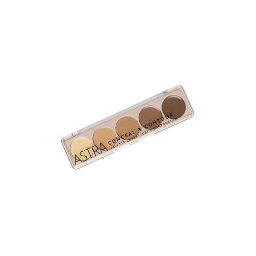 Astra conceal & contour palette correttori & contour giallo-mandorla- nocciola- cioccolato-cioccolato - giallo-mandorla- nocciola- cioccolato-cioccolato