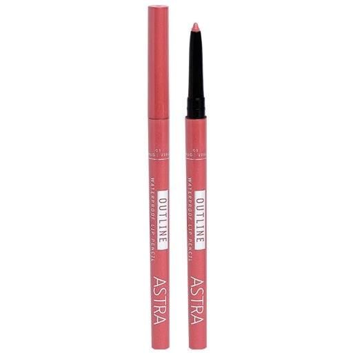 Astra outline waterproof lip pencil matita labbra 01 nude vibe - 01 nude vibe