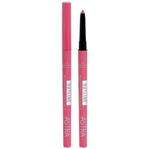 Astra outline waterproof lip pencil matita labbra 02 think pink - 02 think pink