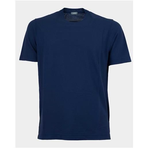 Zanone t-shirt mezza manica Zanone in ice. Cotton blu / 56