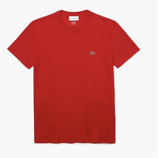 Lacoste t-shirt Lacoste pima cotton rosso / xs