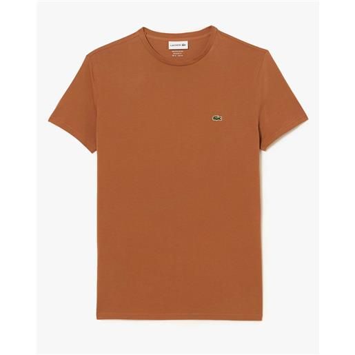 Lacoste t-shirt Lacoste pima cotton marrone / xs