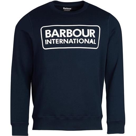 Barbour felpa Barbour girocollo international blu / s