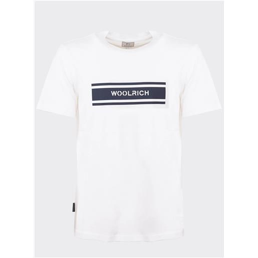 Woolrich t-shirt logo Woolrich bianco / s